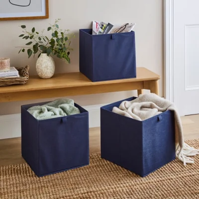Dunelm Set of 3 Foldable Storage Boxes