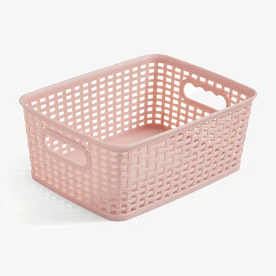 Dunelm Checked 4.5L Plastic Basket