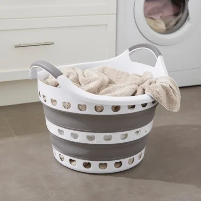 Dunelm Collapsible Round Laundry Basket