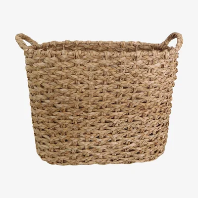 Dunelm Rush Tall Basket Brown