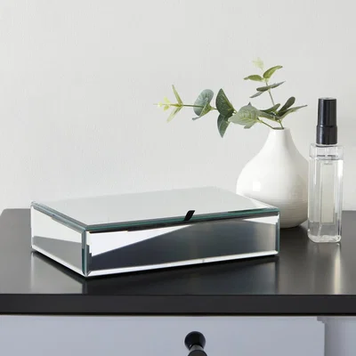 Dunelm Silver Jewellery Box Silver