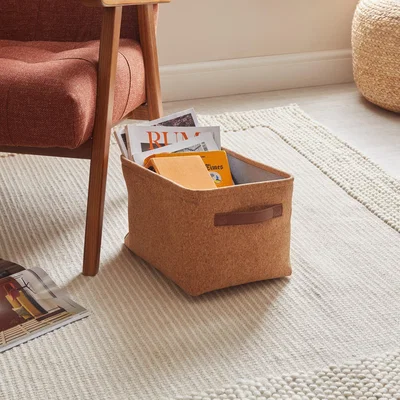 Dunelm Cork Basket Medium Natural (Brown)