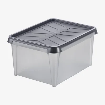 Dunelm SmartStore Dry Box 12L, Grey Grey