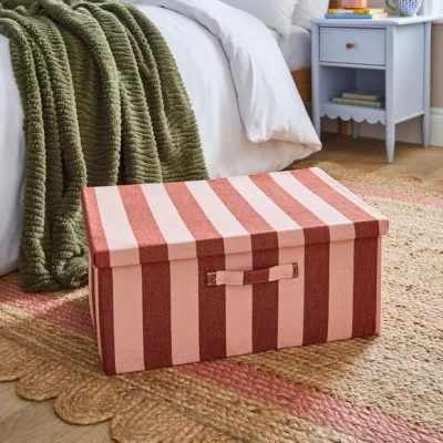 Dunelm Beatrice Stripe Storage Box