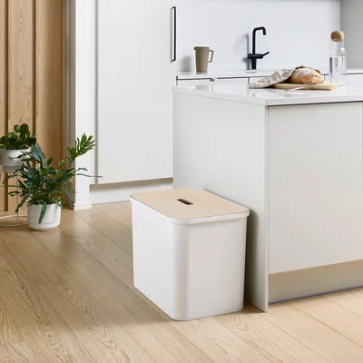 Dunelm SmartStore Collect Recycling Solution 76L, White White
