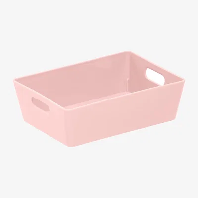 Dunelm Wham Studio Plastic Storage Basket 3.01 Pink