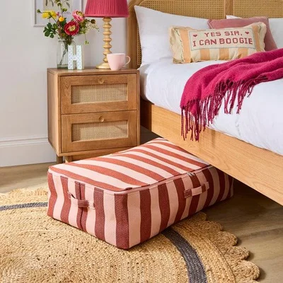Dunelm Beatrice Woven Stripe Underbed Storage Bag