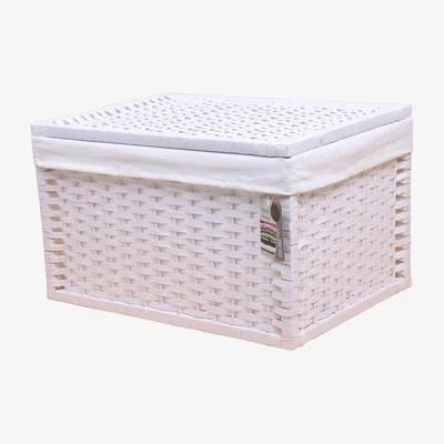 Dunelm White Paper Rope Trunk White