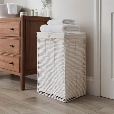 Dunelm Purity Rope Laundry Basket