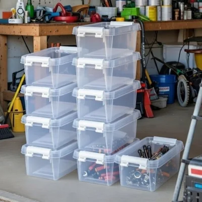 Dunelm Smartstore Set of 10 0.3L Storage Boxes