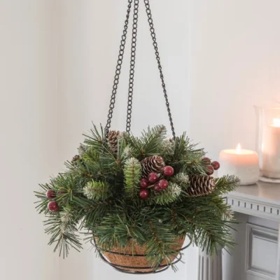 Dunelm 14" Frost Berry Hanging Basket