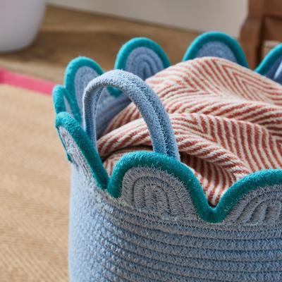 Dunelm Large Scalloped Rope Basket