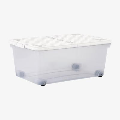 Dunelm Wham 45L Underbed Storage Box with Wheels & Lid