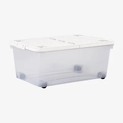 Dunelm Wham 45L Underbed Storage Box with Wheels & Lid