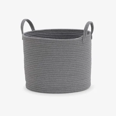 Dunelm Cotton Rope Grey Storage Basket Grey