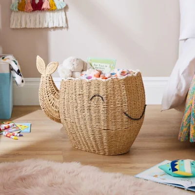 Dunelm Woven Whale Basket