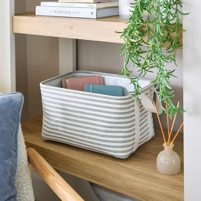 Dunelm Coastal Stripe Basket