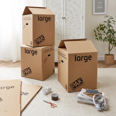 Dunelm StorePAK 5 Pack Moving Boxes Large Brown
