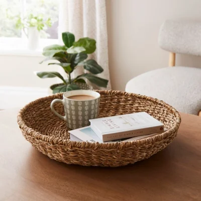 Dunelm Seagrass Tray, 40cm