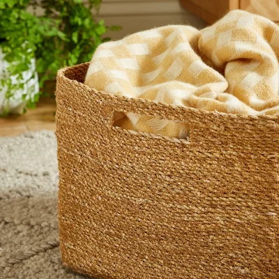 Dunelm Seagrass Storage Basket Natural