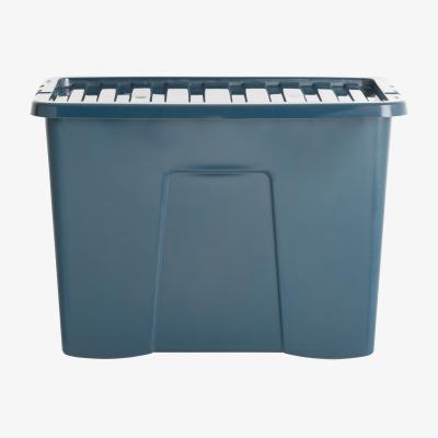 Dunelm Wham Crystal 80L Plastic Storage Box Navy (Blue)