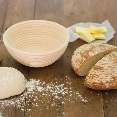 Dunelm KitchenCraft Round Cane Banneton Bread Proofing Basket