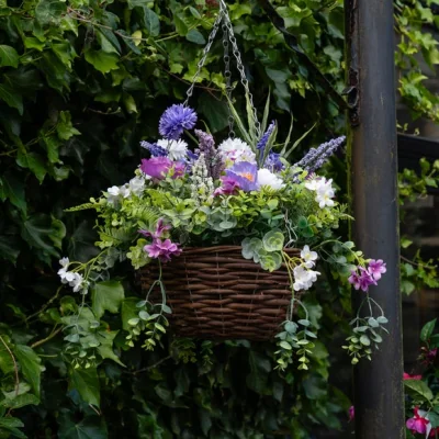Dunelm Artificial Multicoloured Floral Hanging Basket