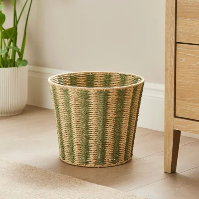 Dunelm Striped Rope Bin