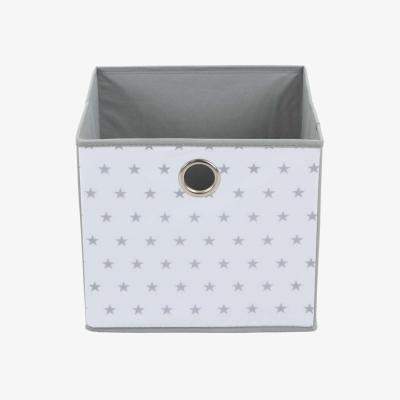 Dunelm Set of 2 Stars Small Storage Boxes Grey