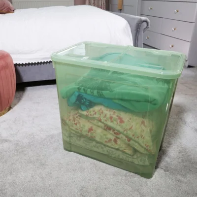 Dunelm Plastic Folding Lid Storage Box