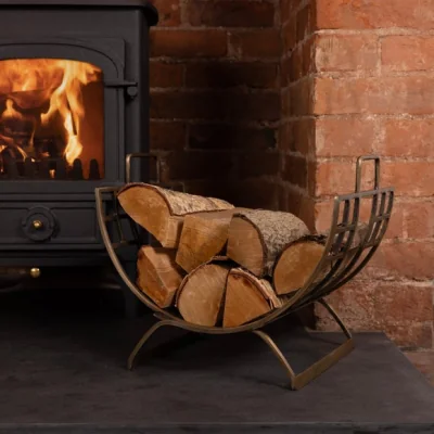 Dunelm Charles Bentley Iron Log Basket