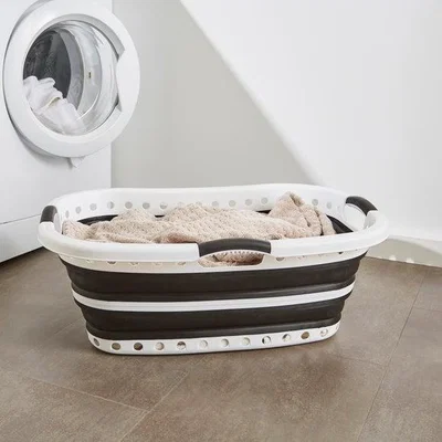 Dunelm Collapsible Hip Laundry Basket