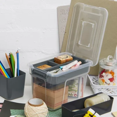 Dunelm Sort It 10 Part Clip Storage Box