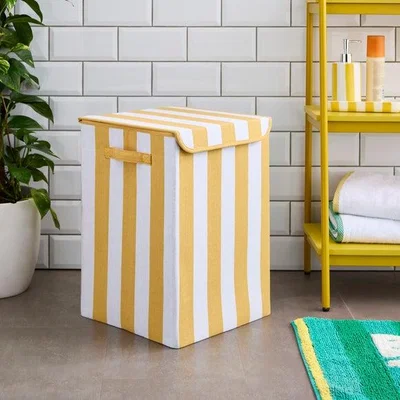 Dunelm Stripe Laundry Basket