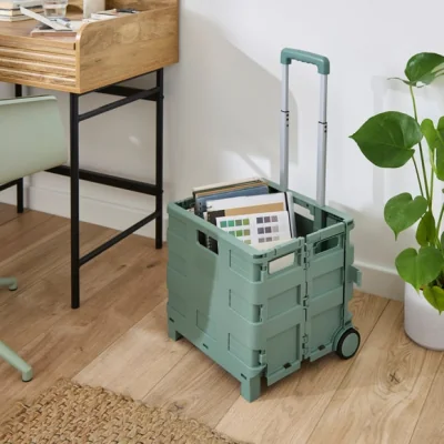 Dunelm Folding Trolley Storage Crate