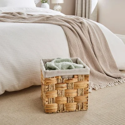Dunelm Waterhyacinth Braided Foldable Storage Box