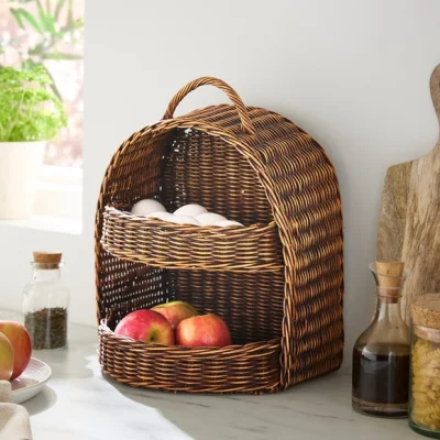 Dunelm Woven Tiered Storage Basket
