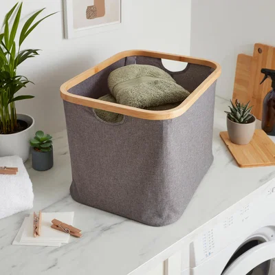 Dunelm Berkeley Grey Storage Basket
