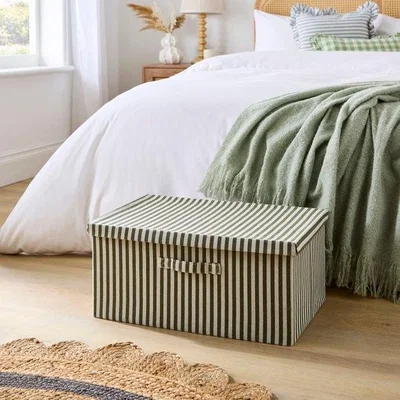 Dunelm Striped Foldable Storage Box