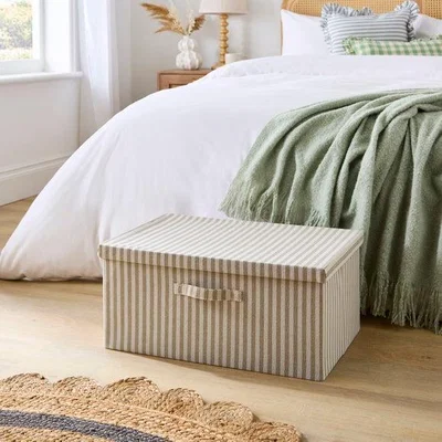 Dunelm Striped Foldable Storage Box