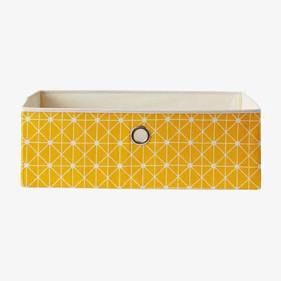 Dunelm Set of 2 Geometric Large Storage Boxes Yellow