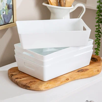 Dunelm Wham Studio Set of 4 Storage Baskets, 4.01 White