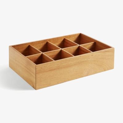 Dunelm The Edited Life 8 Compartment Wooden Drawer Organiser