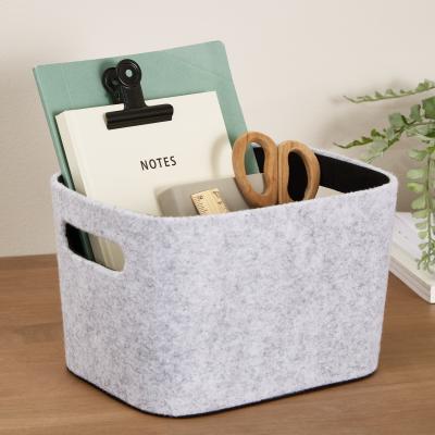Dunelm Felt Box Grey Black