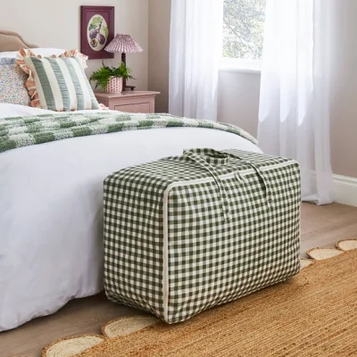Dunelm Checked Duvet Storage Bag