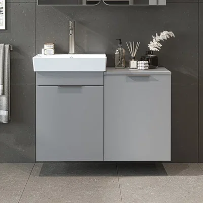 Dunelm Dubai 2 Door Vanity Unit with Laundry Basket