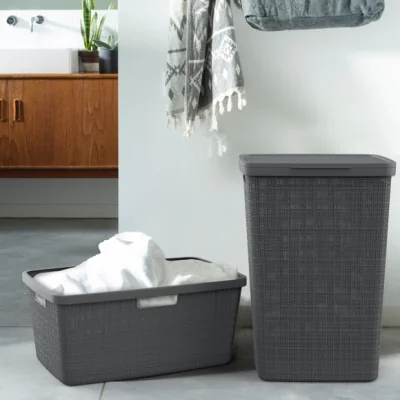 Dunelm Curver Jute Laundry Basket