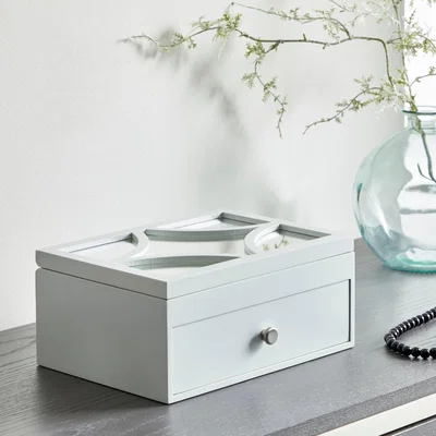 Dunelm Delphi Jewellery Box Grey
