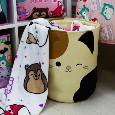 Dunelm Squishmallows 3.9l Cotton Storage Basket MultiColoured
