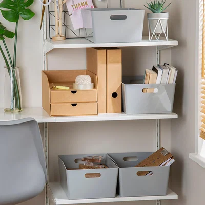 Dunelm Wham Studio Set of 4 Storage Baskets, 5.02 Grey